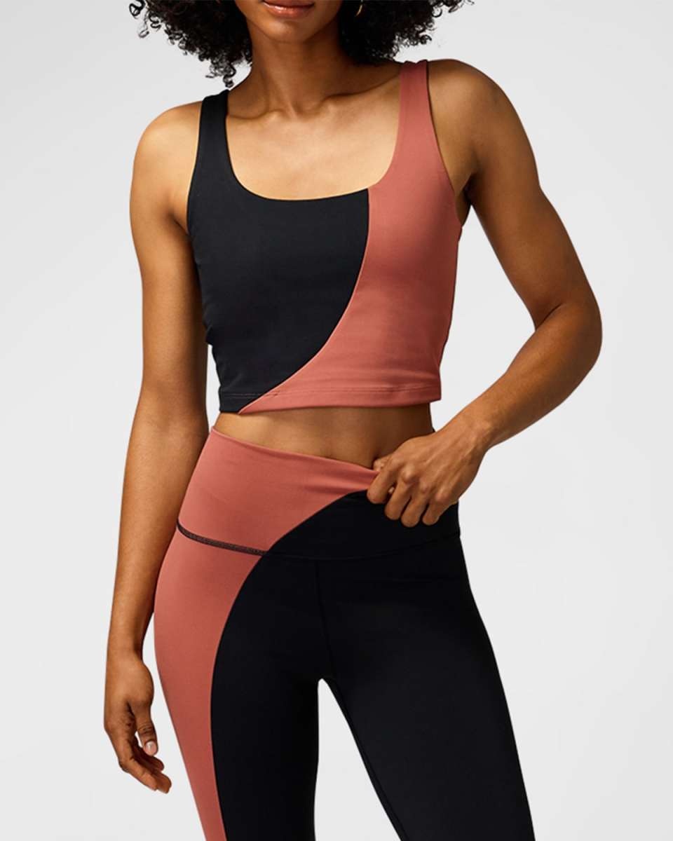 Indie Colorblock Cropped Tank Top